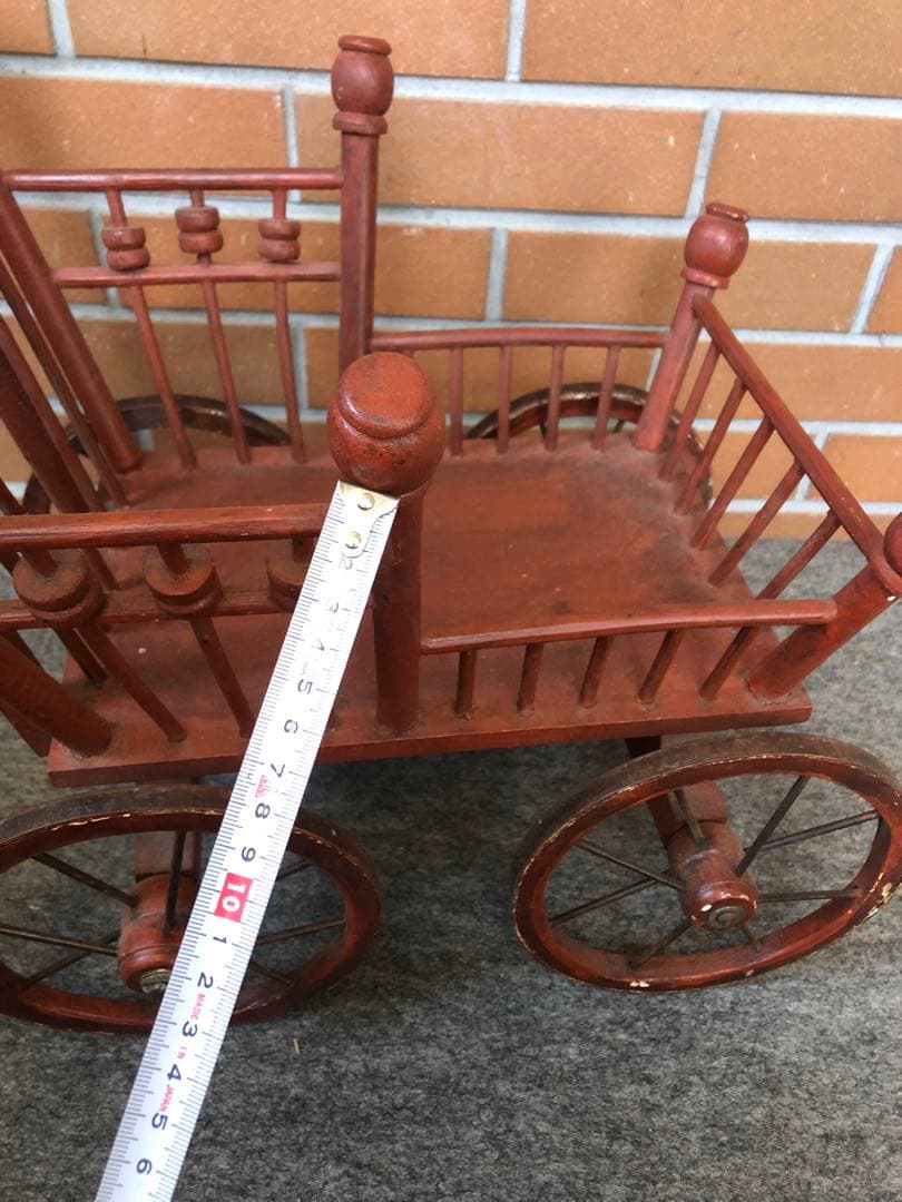 C 馬車　花台　フラワースタンド　ガーデニング雑貨アンティーク　ワゴン　ガーデン