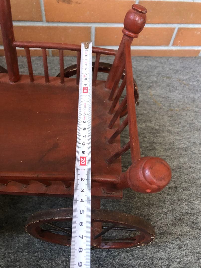 C 馬車　花台　フラワースタンド　ガーデニング雑貨アンティーク　ワゴン　ガーデン