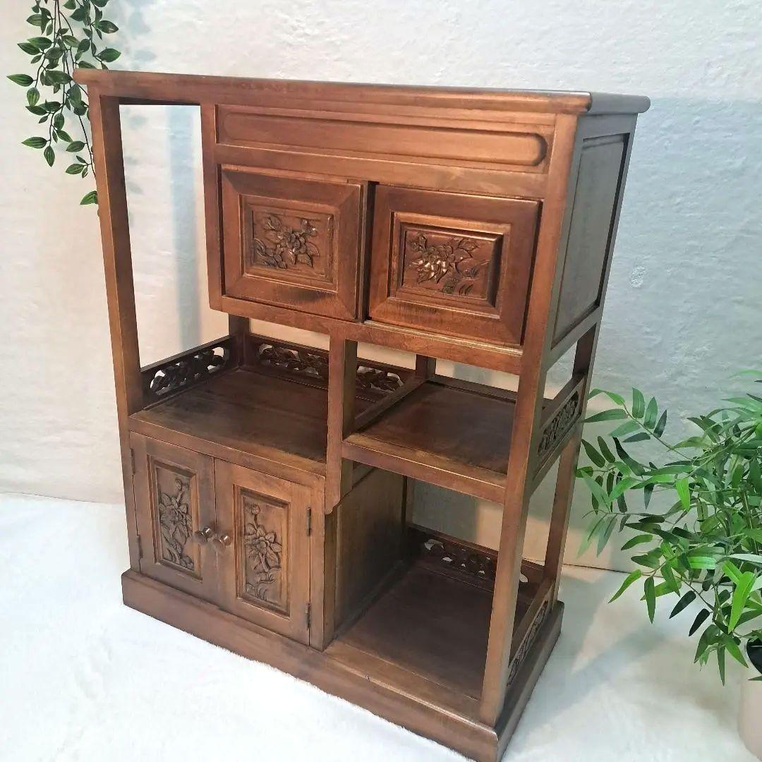 和風 昭和レトロ 水屋箪笥 茶箪笥 古家具 アンティーク古道具