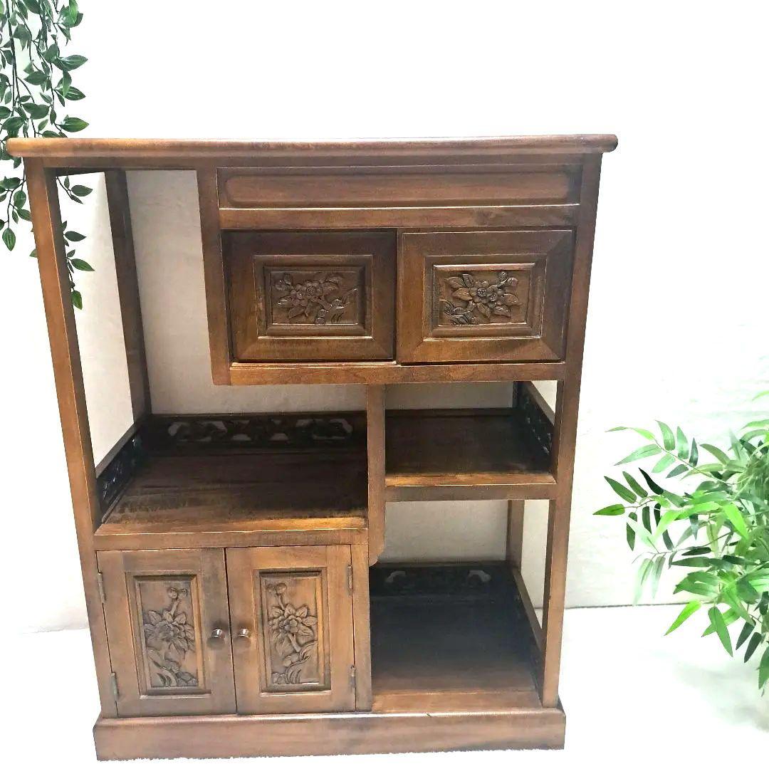 和風 昭和レトロ 水屋箪笥 茶箪笥 古家具 アンティーク古道具