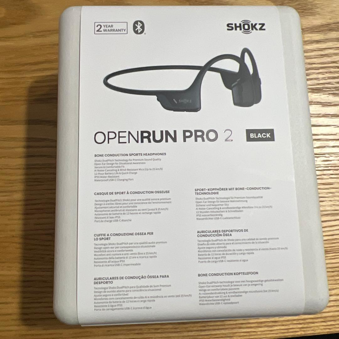 【イヤホン】openrun pro 2 black shokz s820