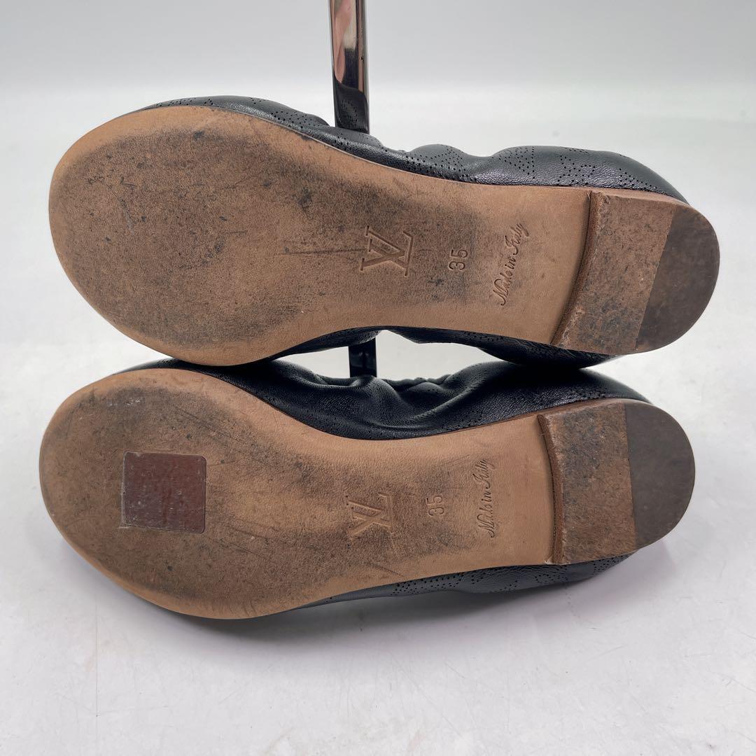 LOUIS VUITTON　ルイヴィトン　モノグラム　リボン　バレエシューズ