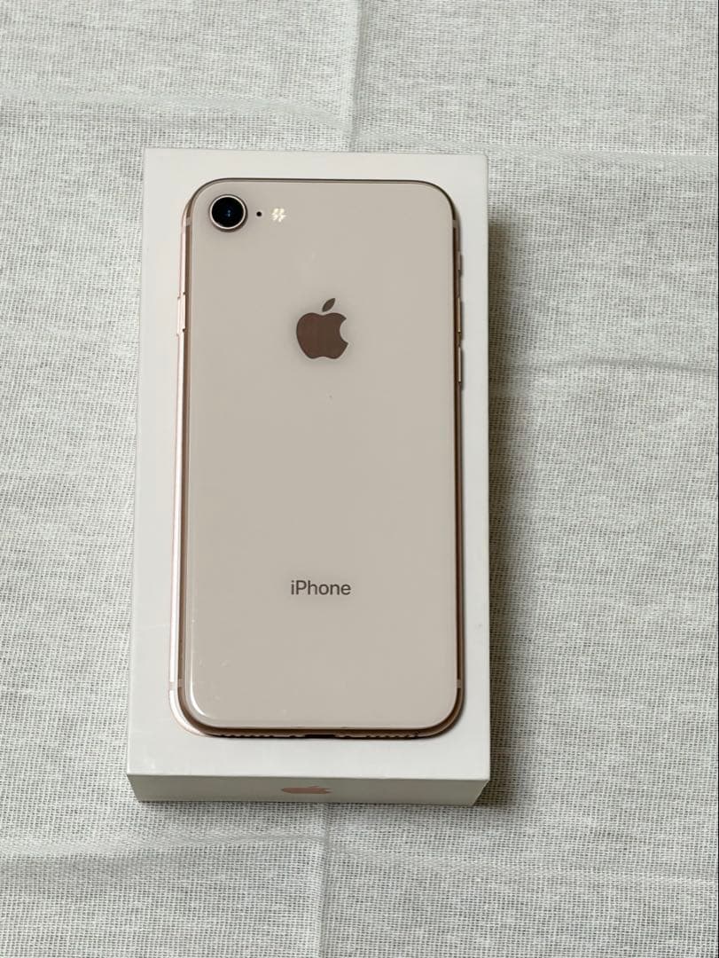 iPhone8 64GB 美品　未使用フィルム付　ピンクゴールド　simフリー