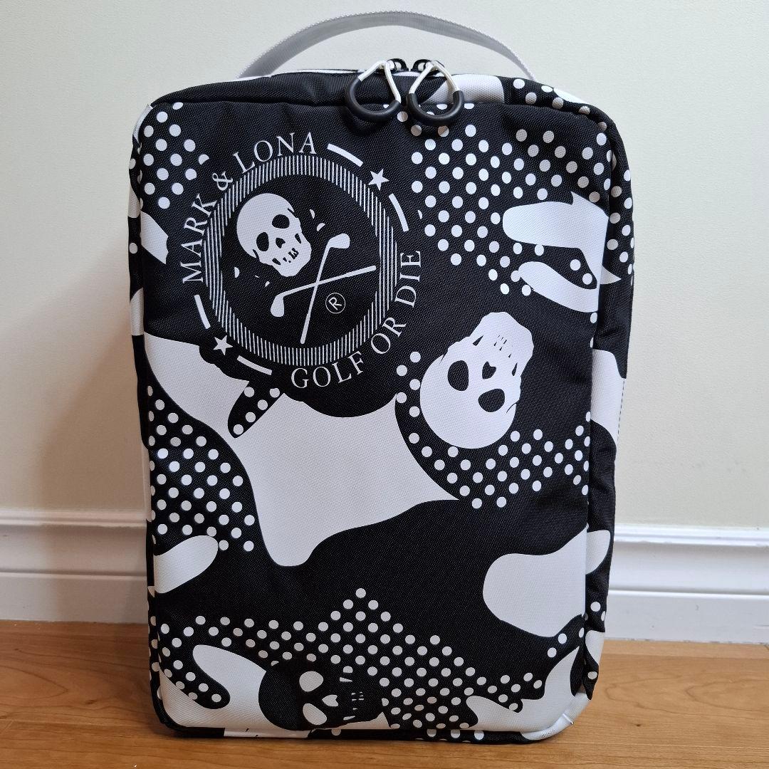 【マークアンドロナ】人気ロゴマーク×ベクターカモフラージュ ゴルフシューズバッグ