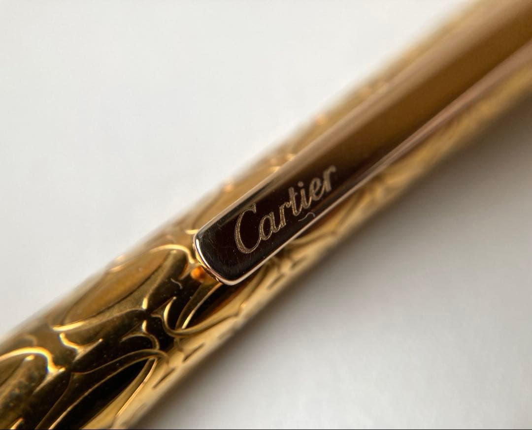カルティエ　ハッピーバースデー　Cドゥ　イエローゴールドフィニッシュ　ボールペン