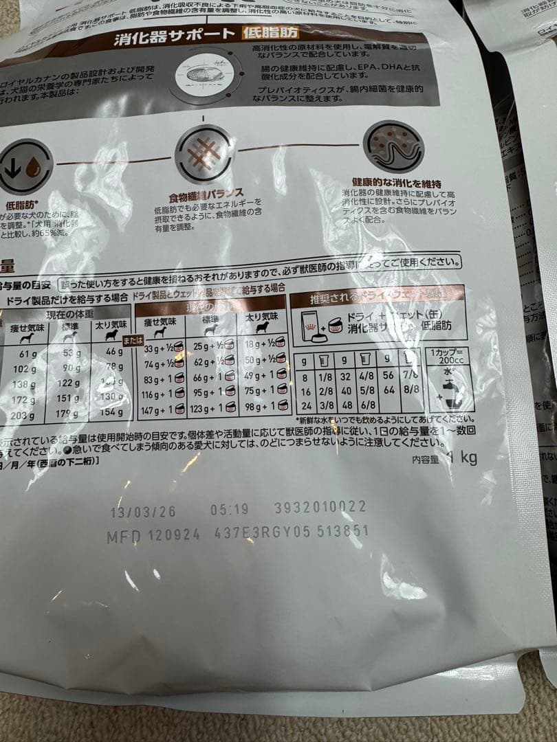  CANIN 消化器サポート犬用 療法食 1kg 3袋セット