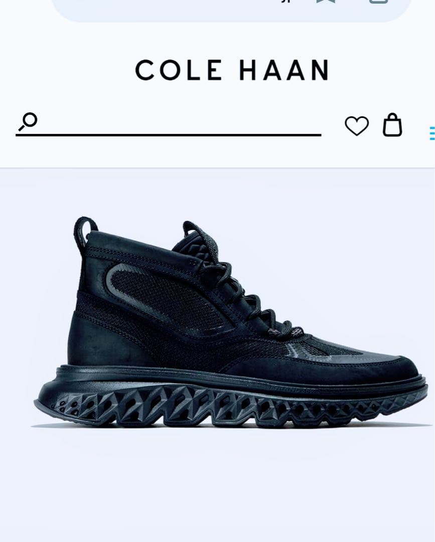 J*N様 COLE HAAN ZERO GRAND ブラック ハイカット