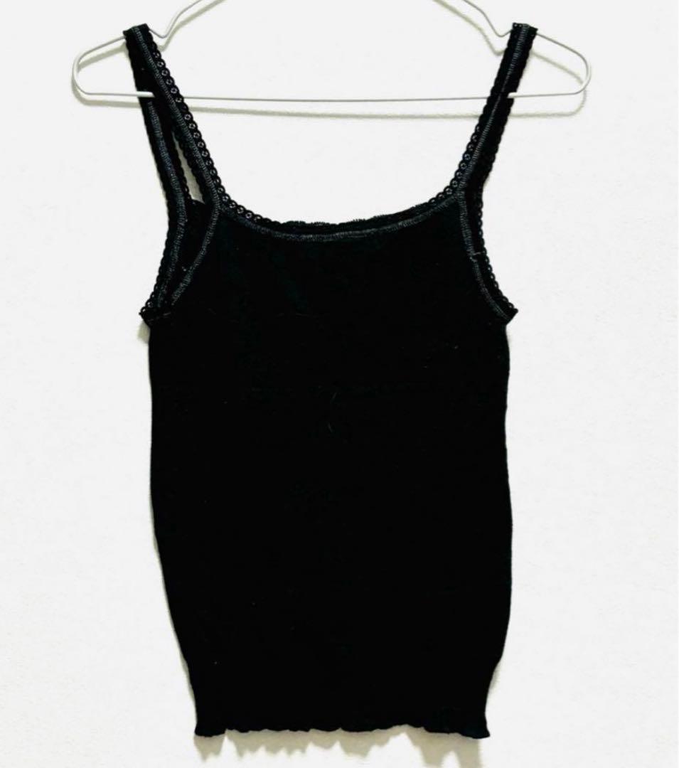 【美品】HYSTERIC GLAMOUR ブラックキャミソール