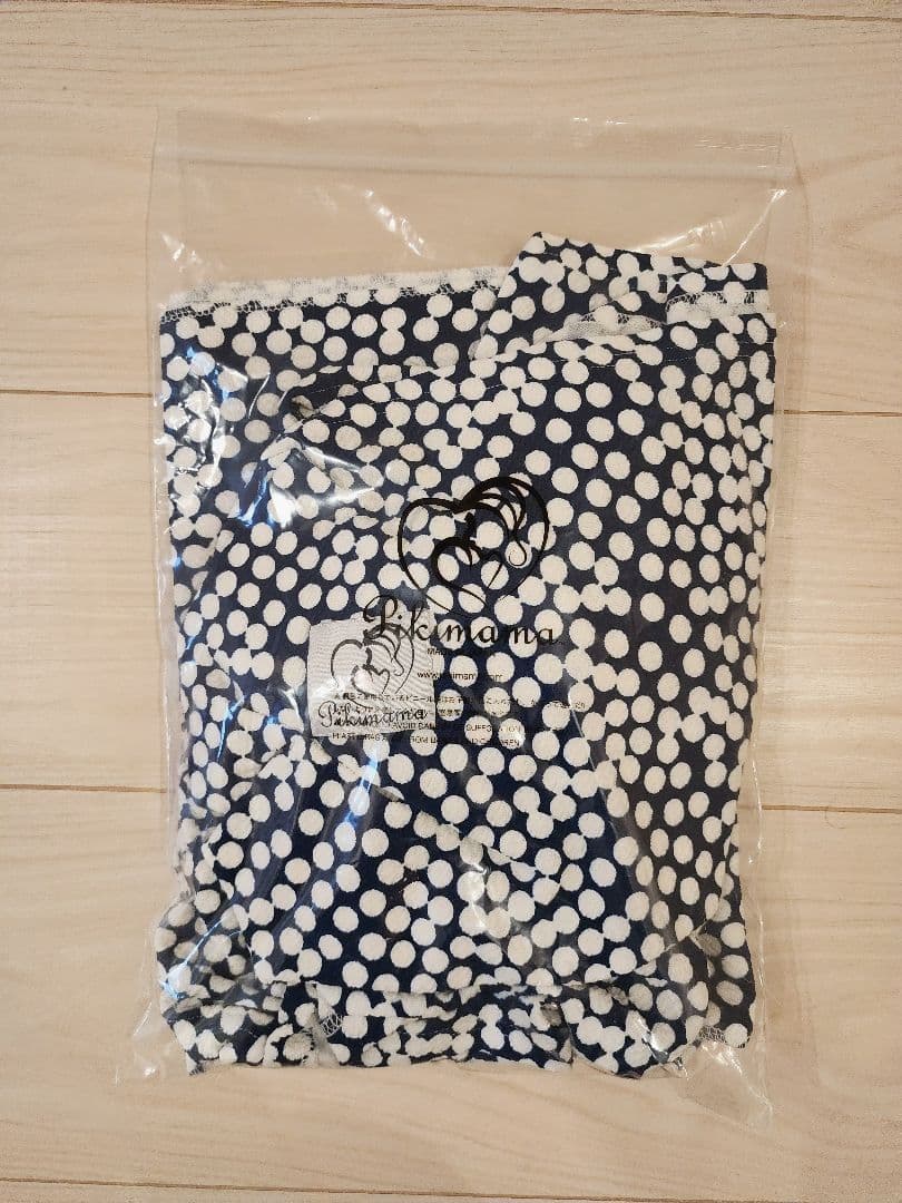 【Pikimama(ピキママ)スリング　みずたま　新Mサイズ・ほつれ有り】