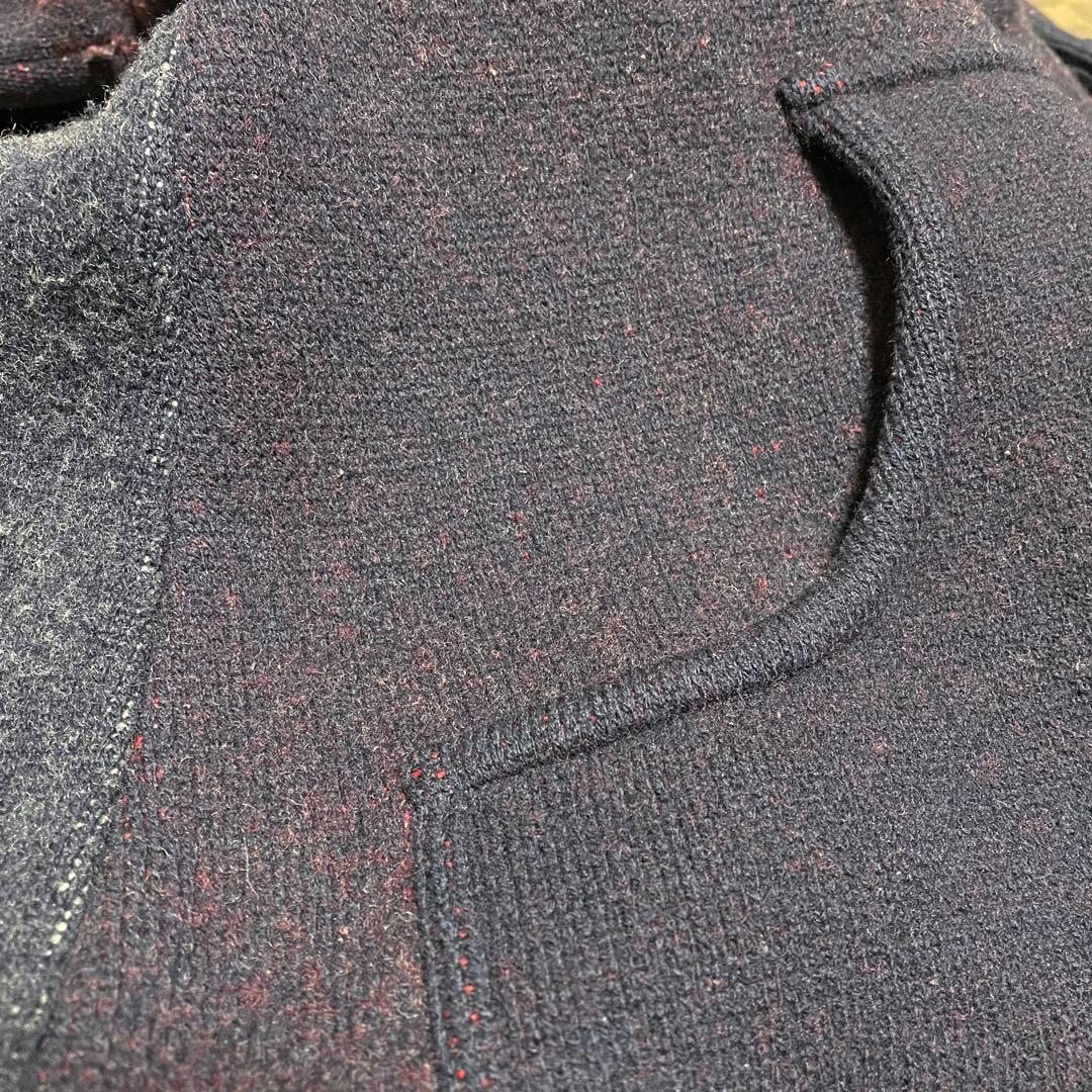 20471120/ハーフジップニット/M/日本製/ヒョーマ/90s 裏原/袖ロゴ