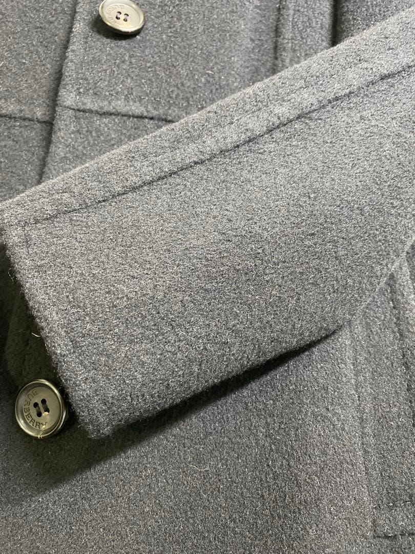 【バーバリー】ダブルフェイス　コート　36 ブラック