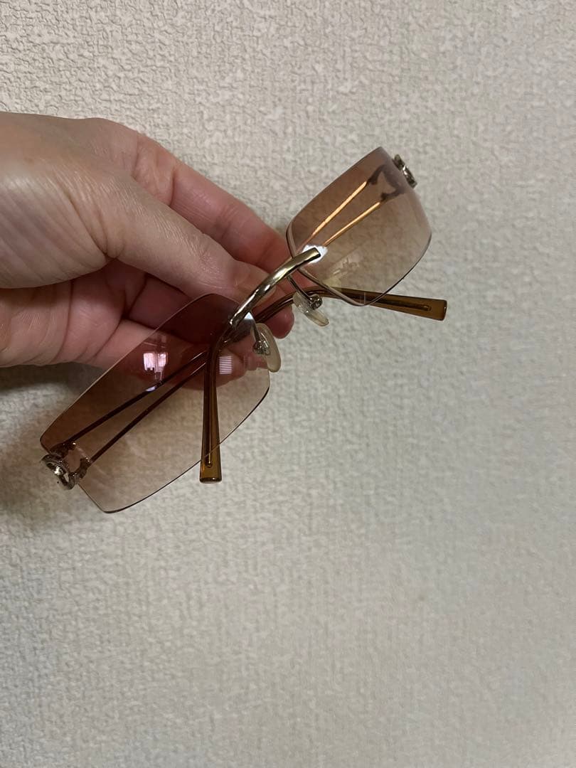 CHANEL ブラウンレンズ ゴールドフレーム サングラス　シャネル