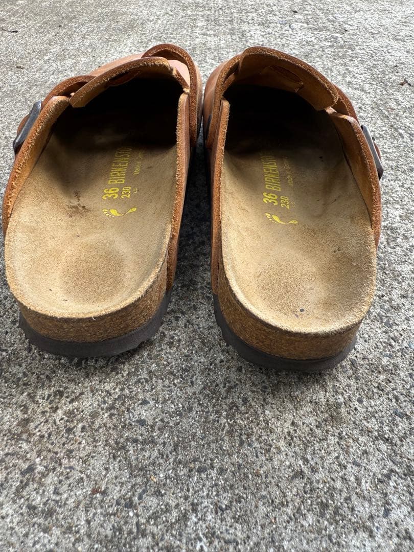BIRKENSTOCK ボストン レザー クロッグサンダル　36 23cm