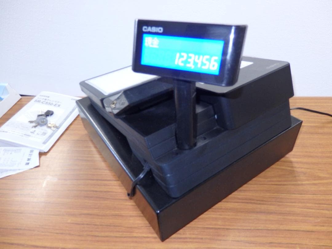 9101 設定無料 SR-C550-EX-4S CASIO レジスター 軽減税率