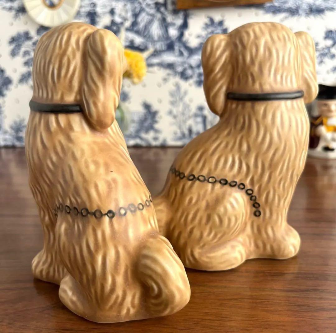 英国ヴィンテージ ♤ スタッフォードシャードッグ 小さめ14cm