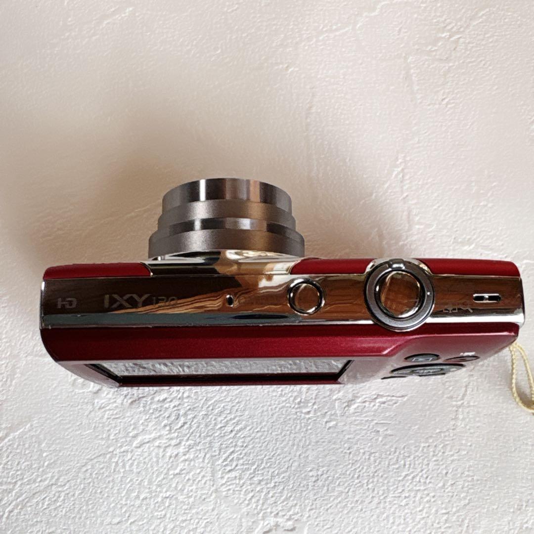 中古品　Canon キャノンIXY 130 コンパクトデジタルカメラ　レッド