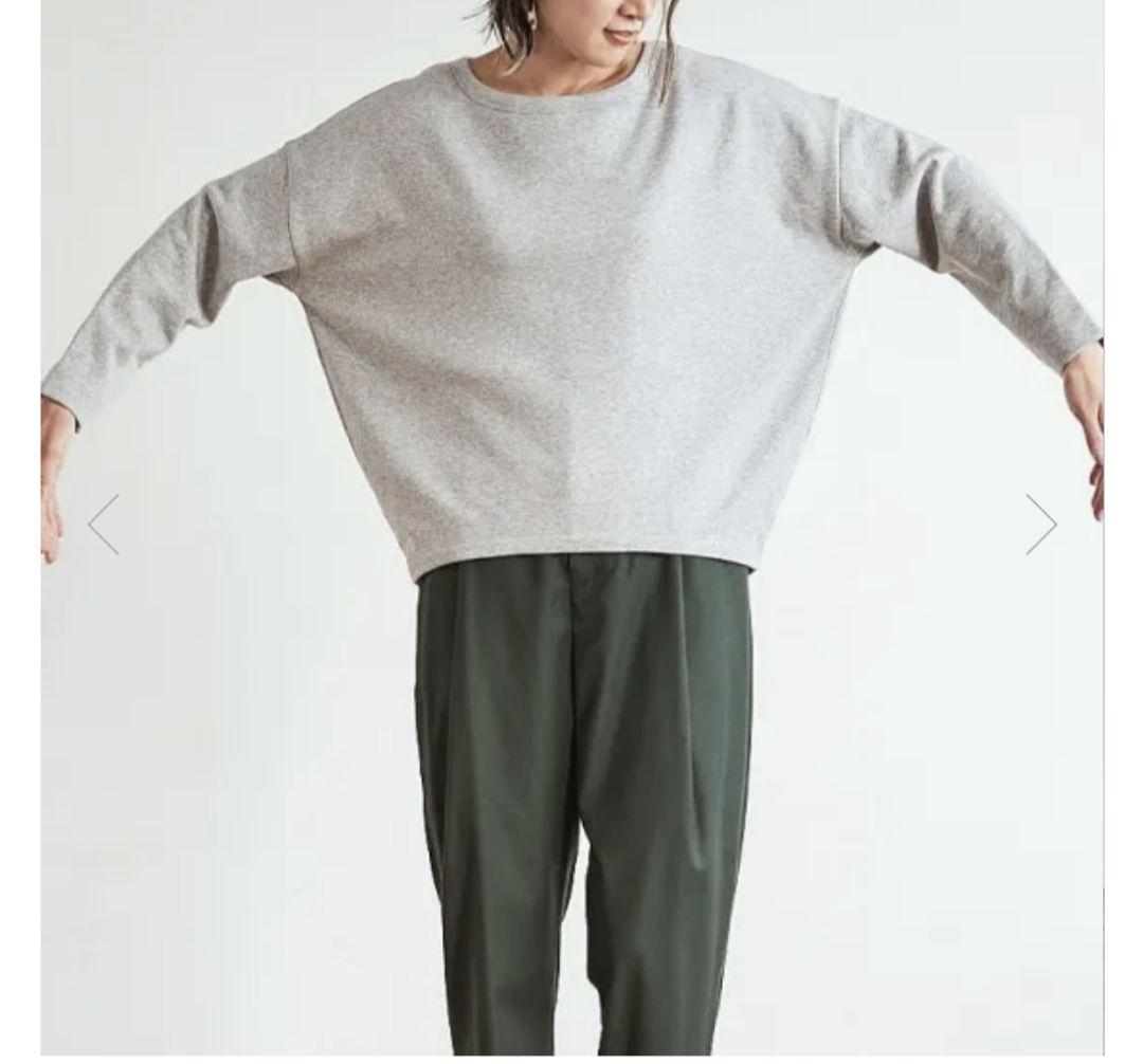 【新品】ドレスハーセルフ ボートネックトップス M-L グレー