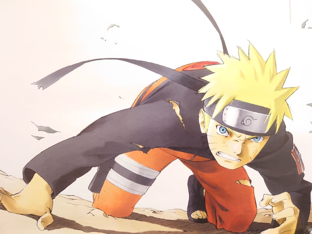 美品　貴重　NARUTO　ナルト　疾風伝　B2サイズ　宣伝用　ポスター