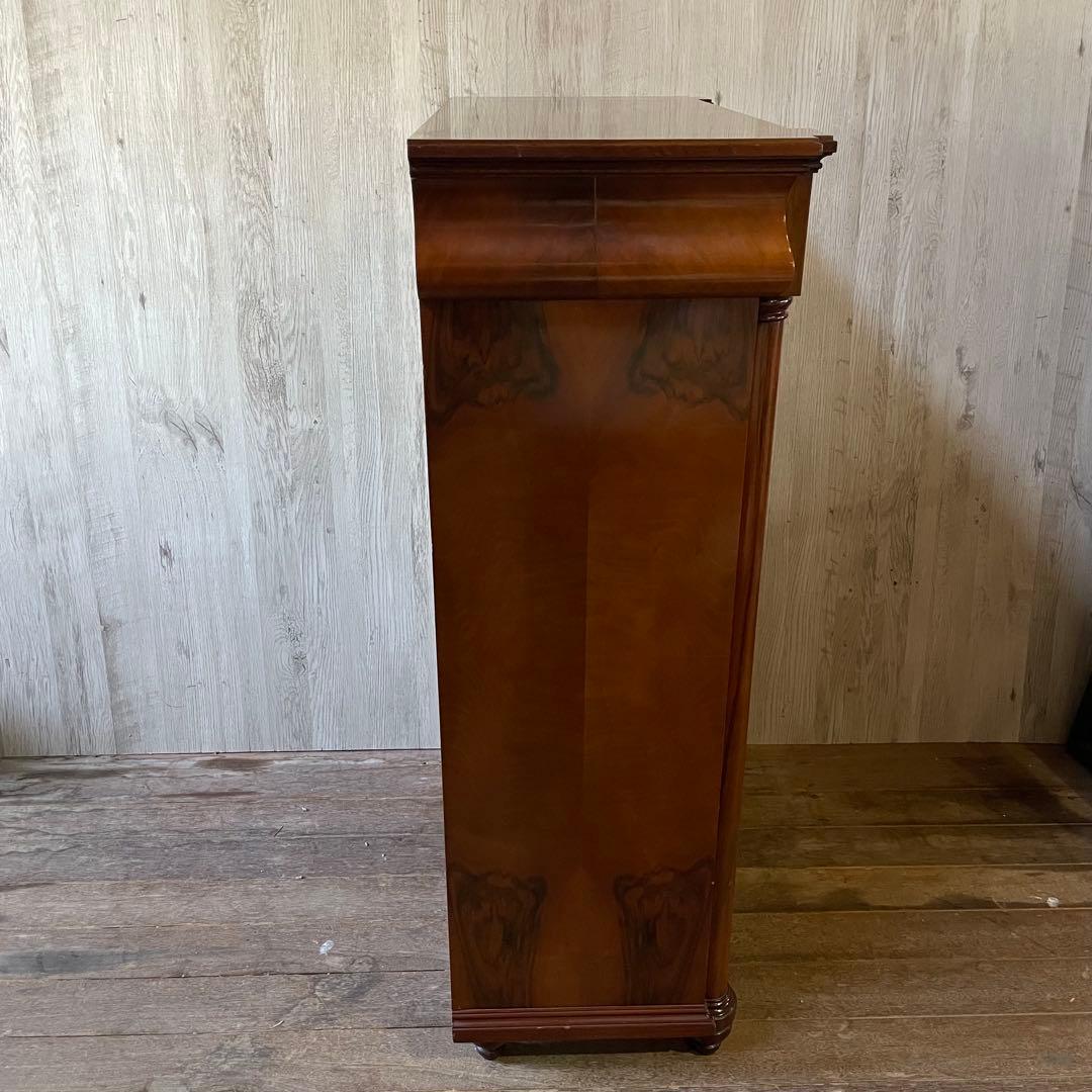 英国アンティーク ライティングビューロー チェスト 鍵付き スペイン家具