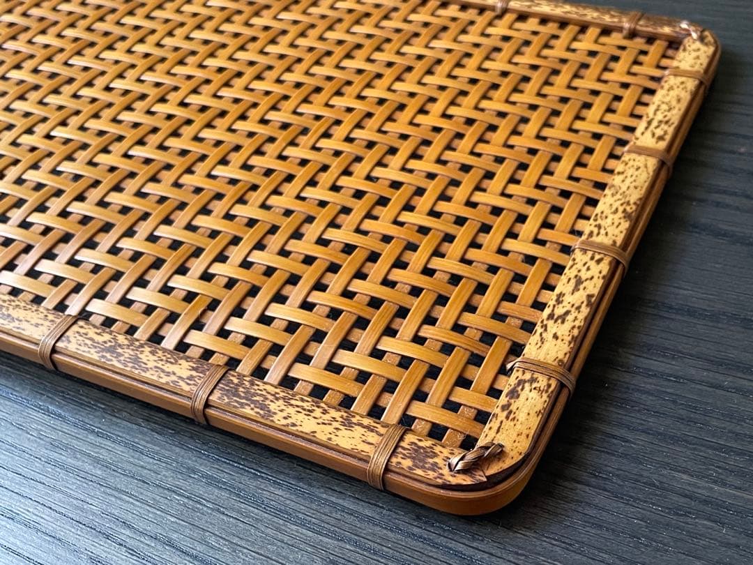 吉田佳道　四ツ目膳　竹工芸