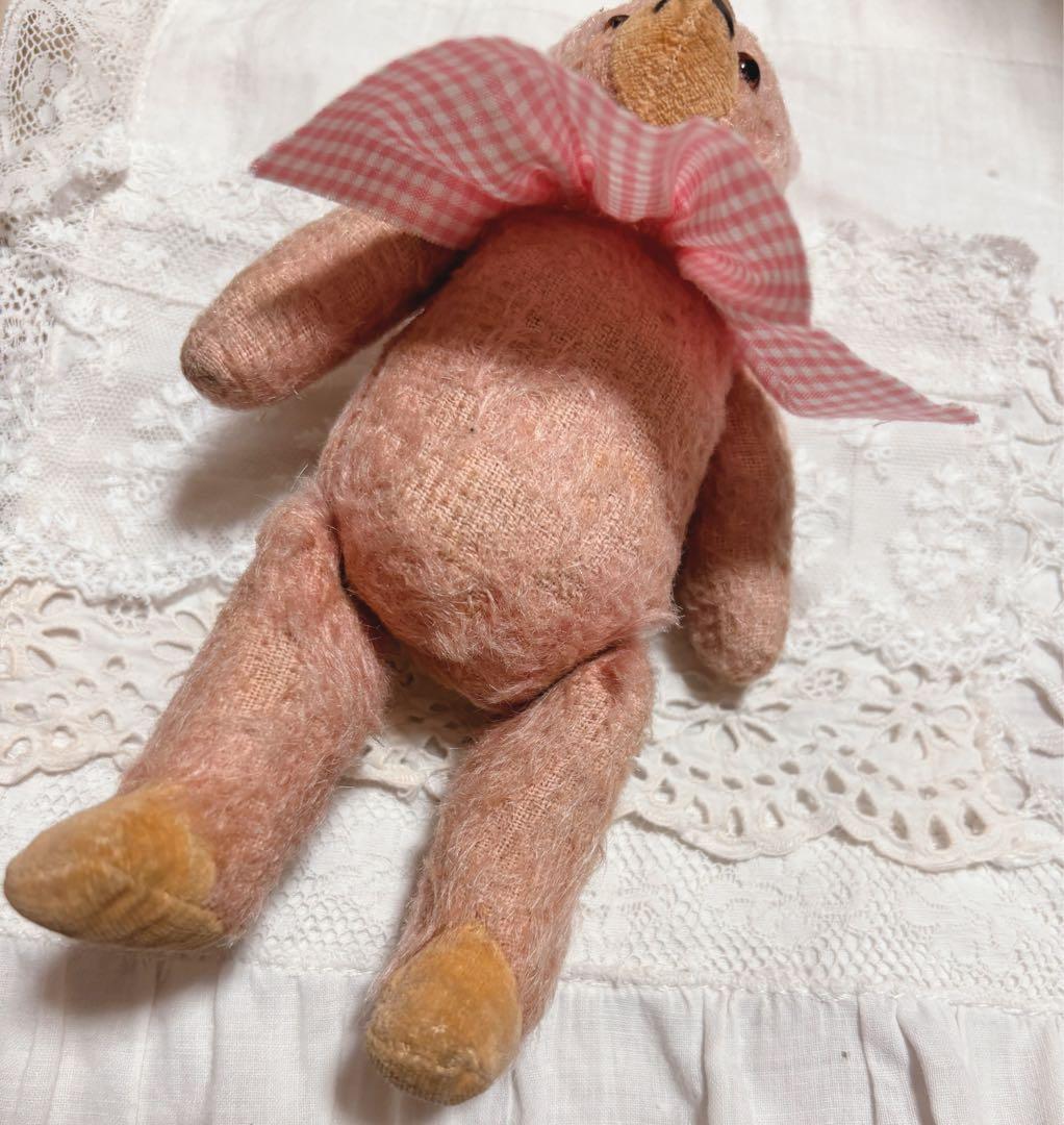 週末限定　ピンク　ʕ•ᴥ•ʔ アンティークベア　ミニベア　ヴィンテージ