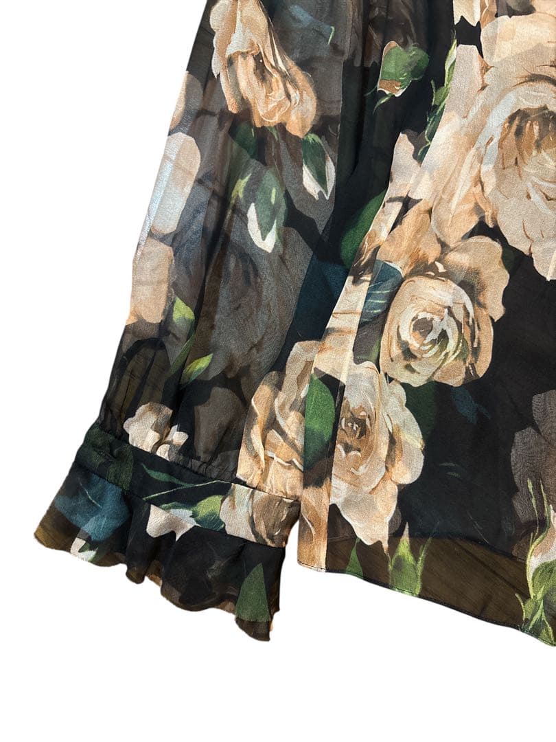 あ*す様 【DOLCE &GABBANA】美品！ブラウス　フラワープリント　レー