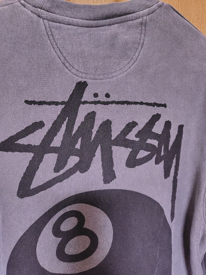 美品！Stussy 8ボールロゴ スウェット　ピグメント加工