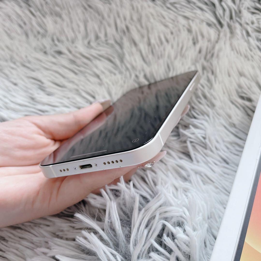 【美品】早い者勝ちiPhone12ホワイトSIMフリー128GBFaceID不可