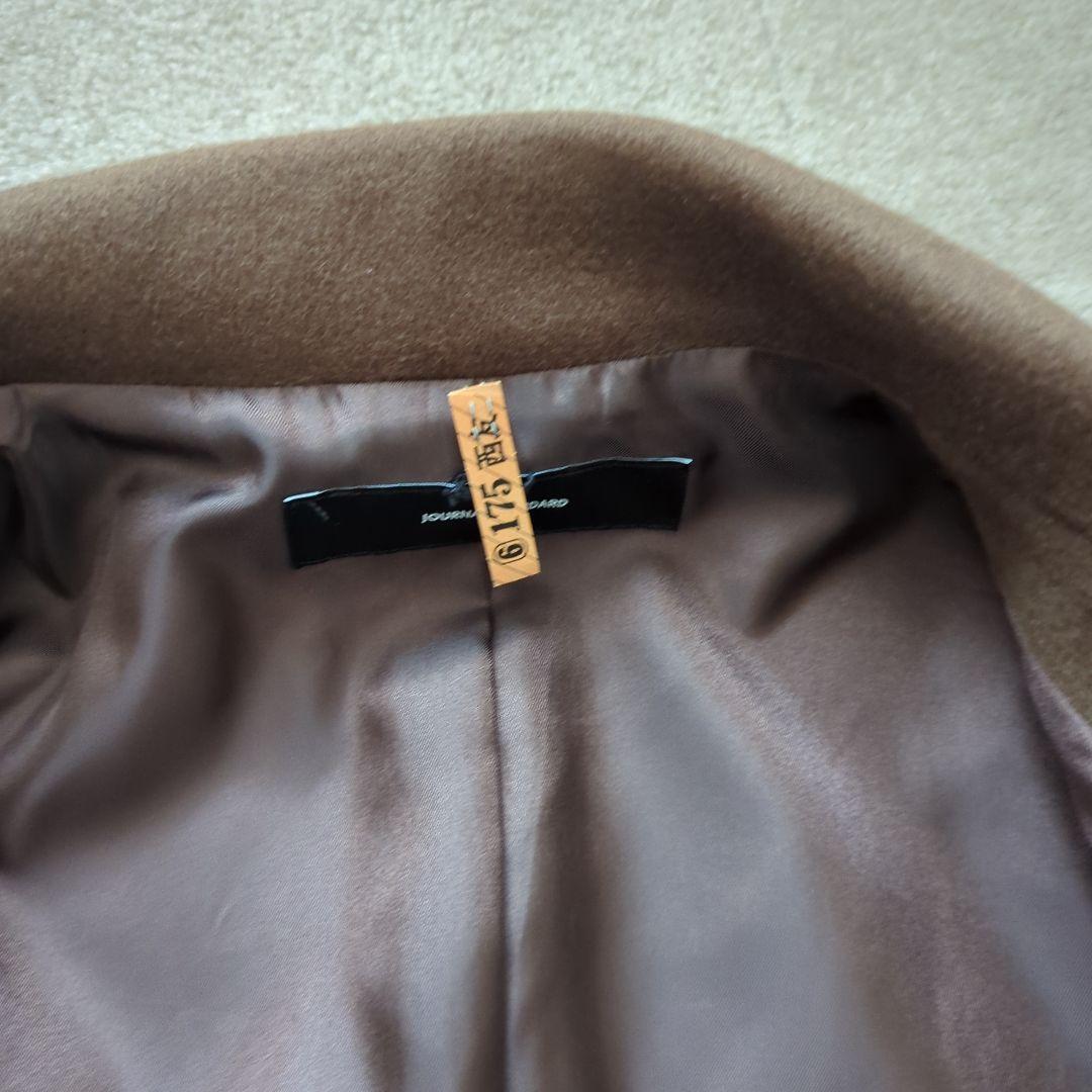 美品　クリーニング済　スーパー140ビーバーダブルコート　ブラウン