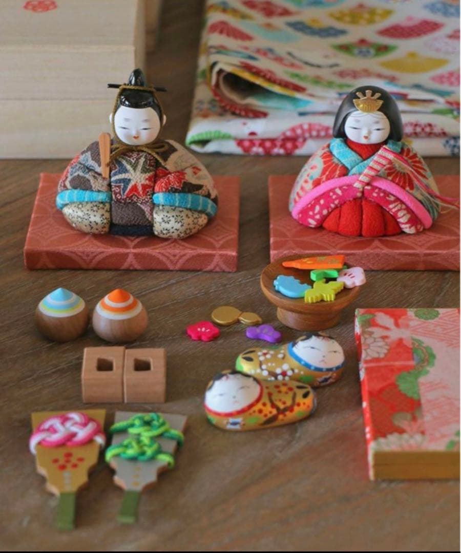 銀座和光 犬筥おはじきセット 雛人形 七五三 雛祭り 湯本禎子 桐箱入 木目込み