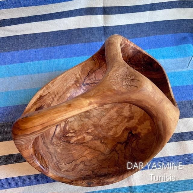 超特大オリーブ　バスケット ボウル 　見えないところもすごいです　約31cm