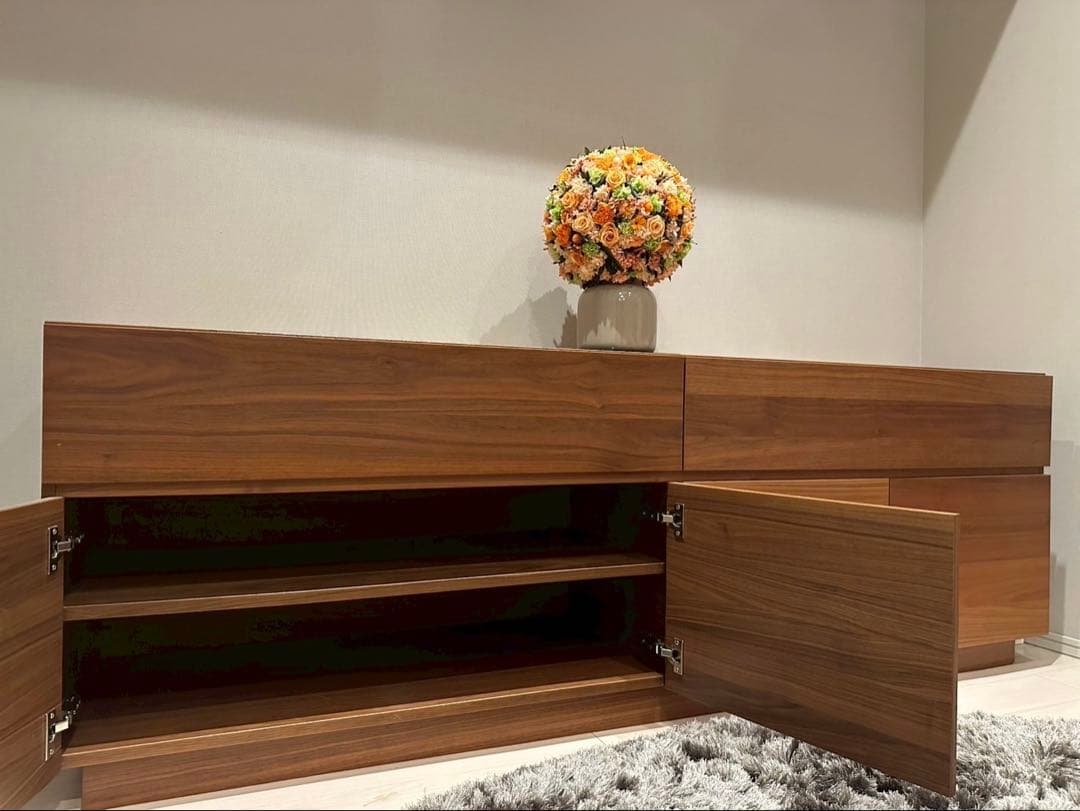 ボーコンセント LUGANO 格調高いルガーノサイドボート キャビネット ウッド