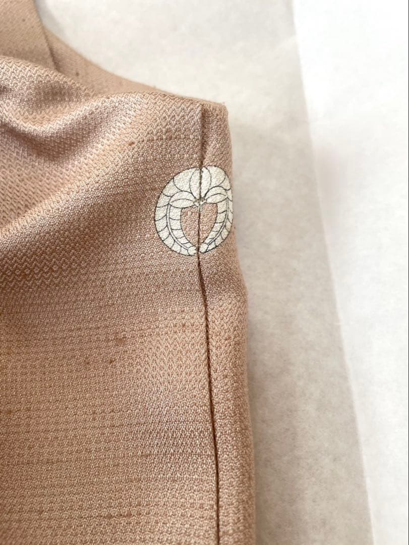 貴久樹 ナチュラルタッサー 正絹 裄丈67cm