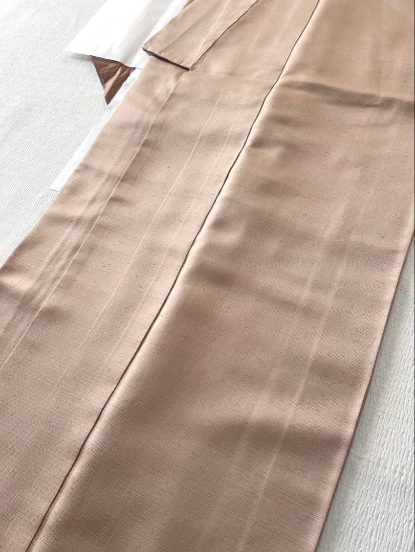 貴久樹 ナチュラルタッサー 正絹 裄丈67cm