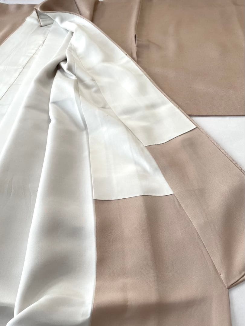 貴久樹 ナチュラルタッサー 正絹 裄丈67cm