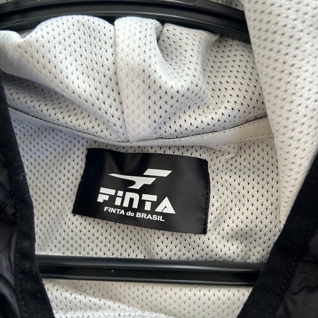 Finta フード付きウィンドブレーカー 黒　上下セット