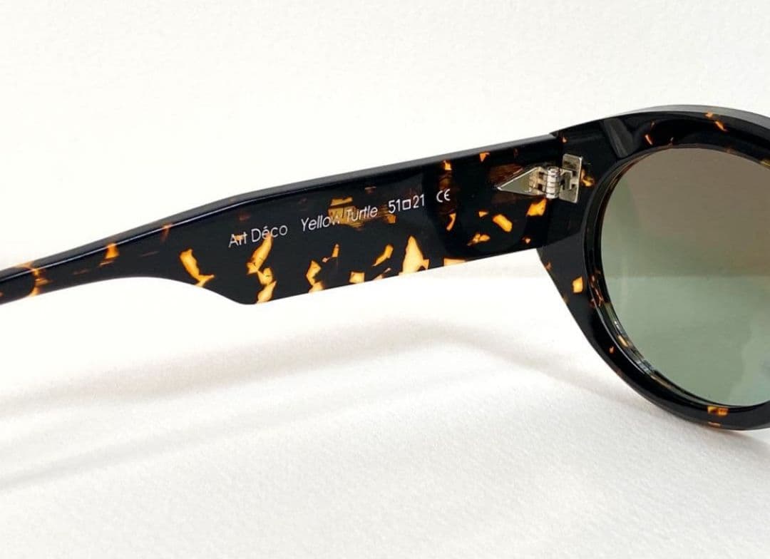 AHLEM Art Déco サングラス イエローマーブル