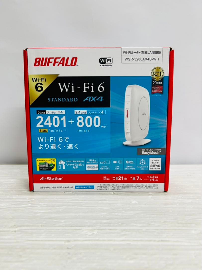 ★未使用★極美品　BUFFALO Wi-Fi 6 AX4 ルーター　　114