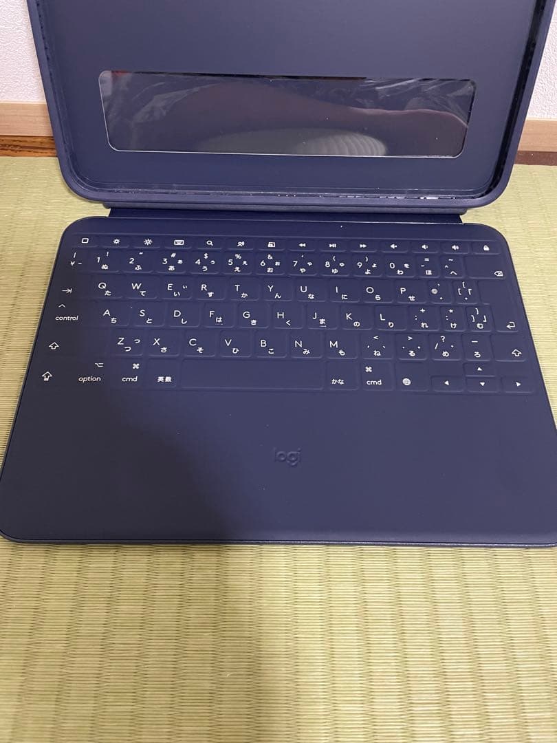 Logitech iPad キーボード付きケース ネイビー