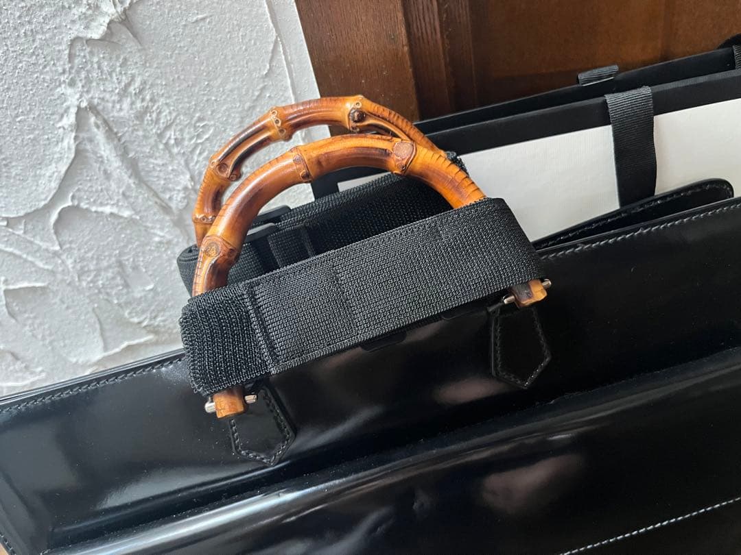 ★年末バーゲン GUCCI グッチ バンブー ビジネスブリーフケース A4超美品