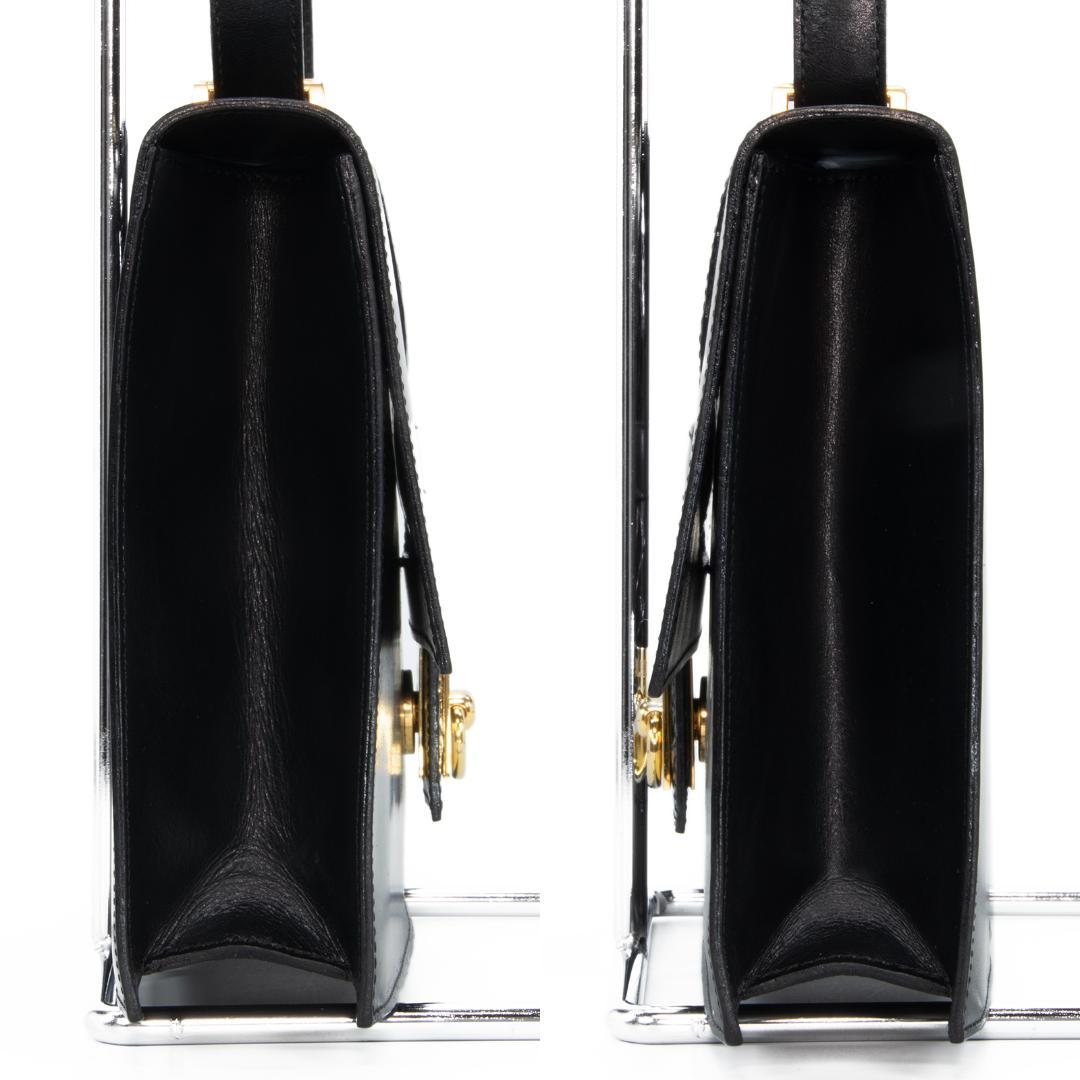 本物 セリーヌ ショルダーバッグ レディース クロコ型押し 黒 斜め掛け ロゴ