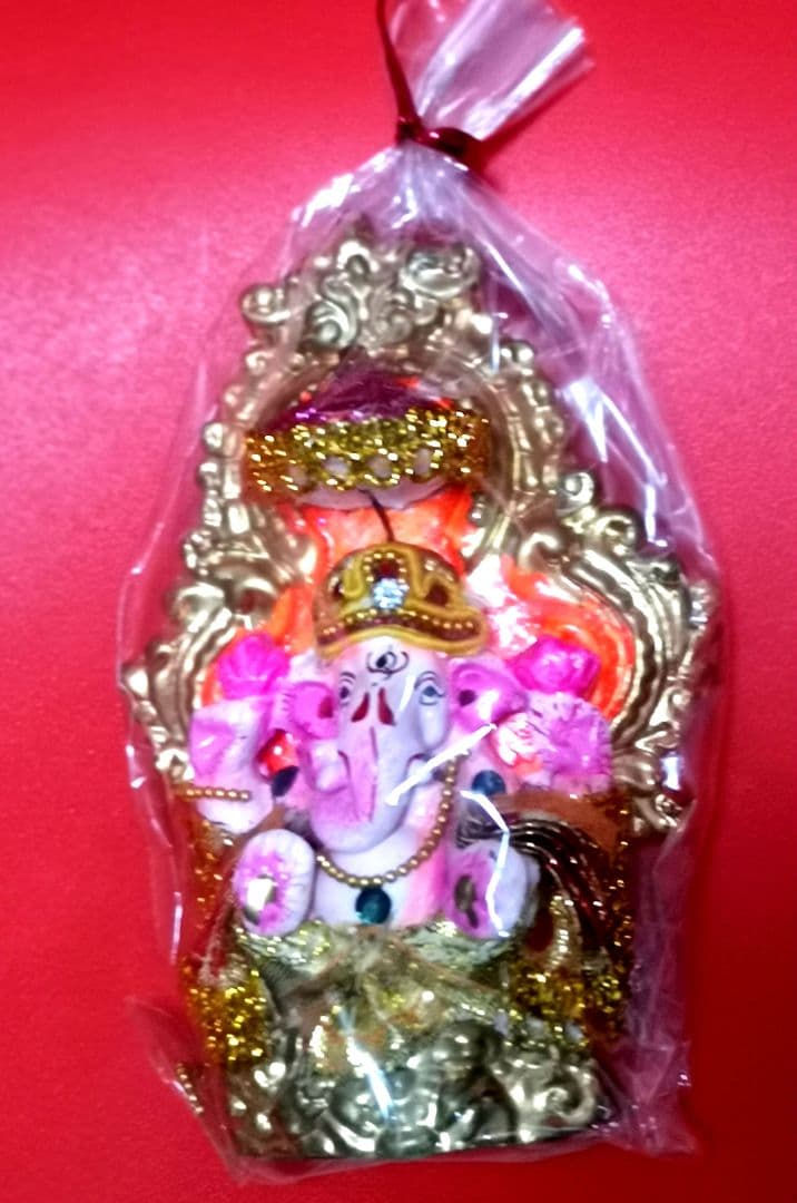 タイのお守り ピンクの象 ガネーシャ