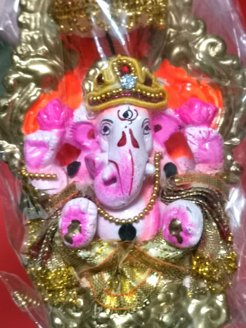 タイのお守り ピンクの象 ガネーシャ