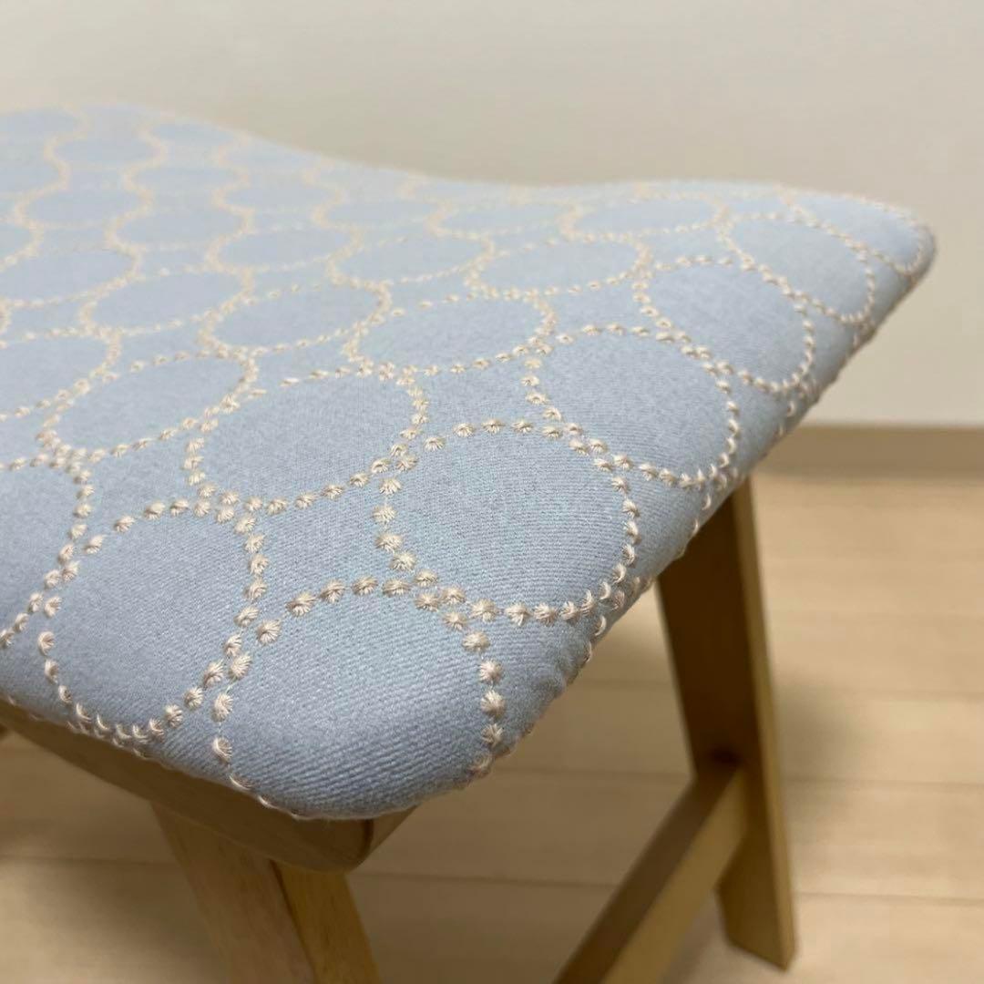 ミナペルホネン スツール タンバリン L４ 【ライトグレー/ネイビー】 椅子