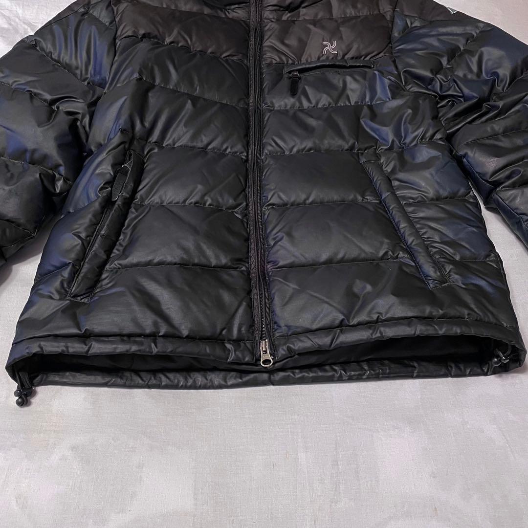 challenger ダウンジャケット　黒×紺　Lサイズ