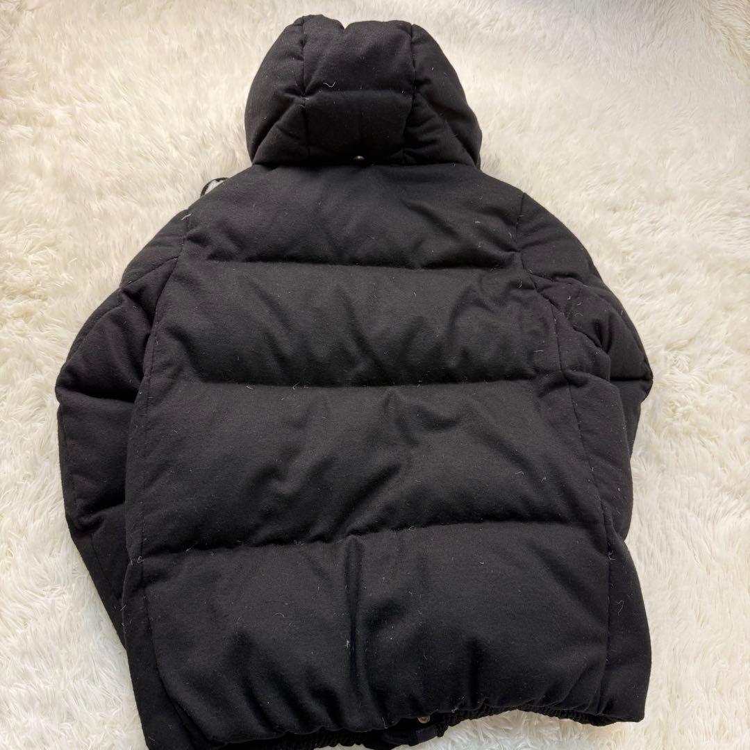 美品　ナノユニバース　西川ダウンジャケット フード付き　脱着可　ブラックLサイズ