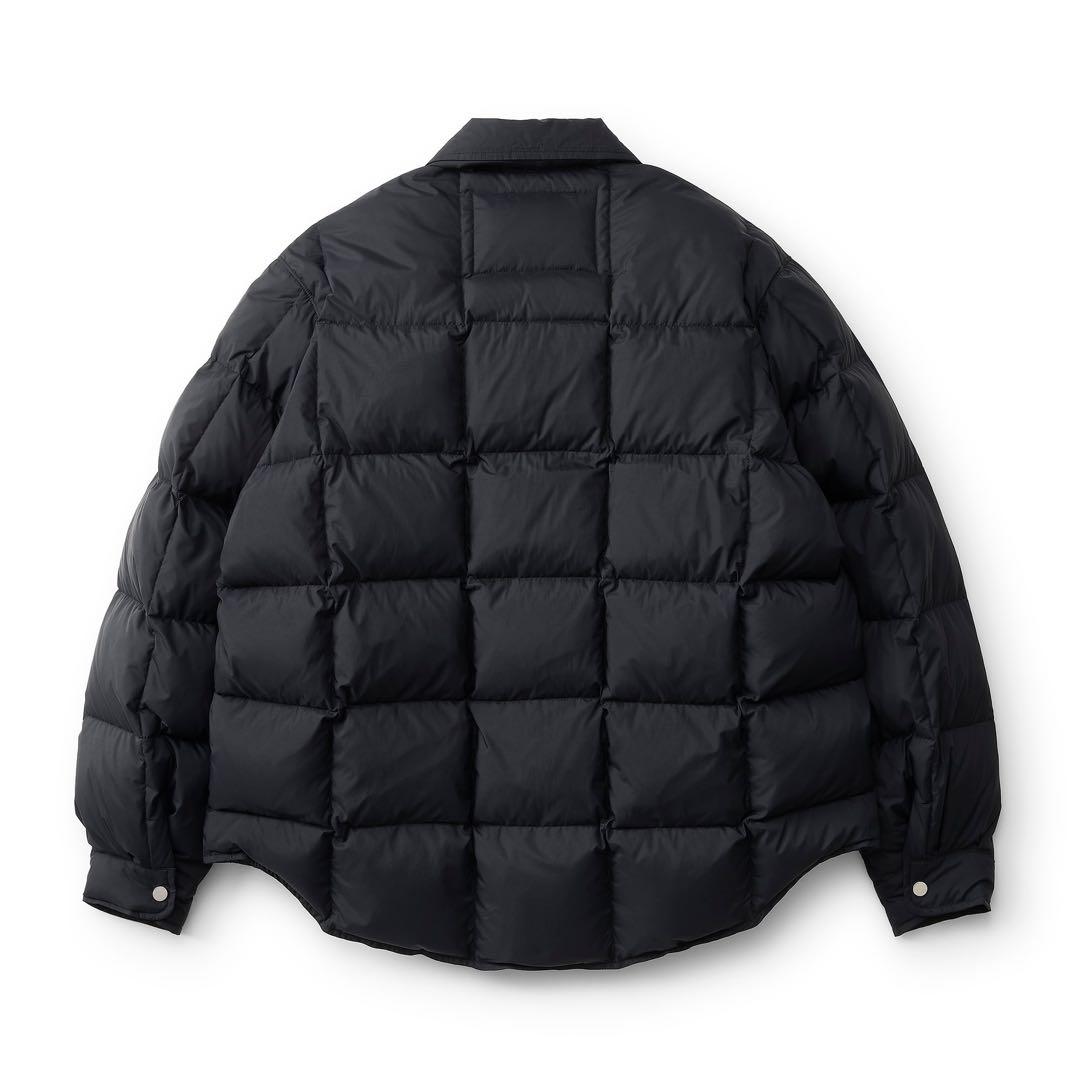n　everyone down shirt jacket (BLACK)