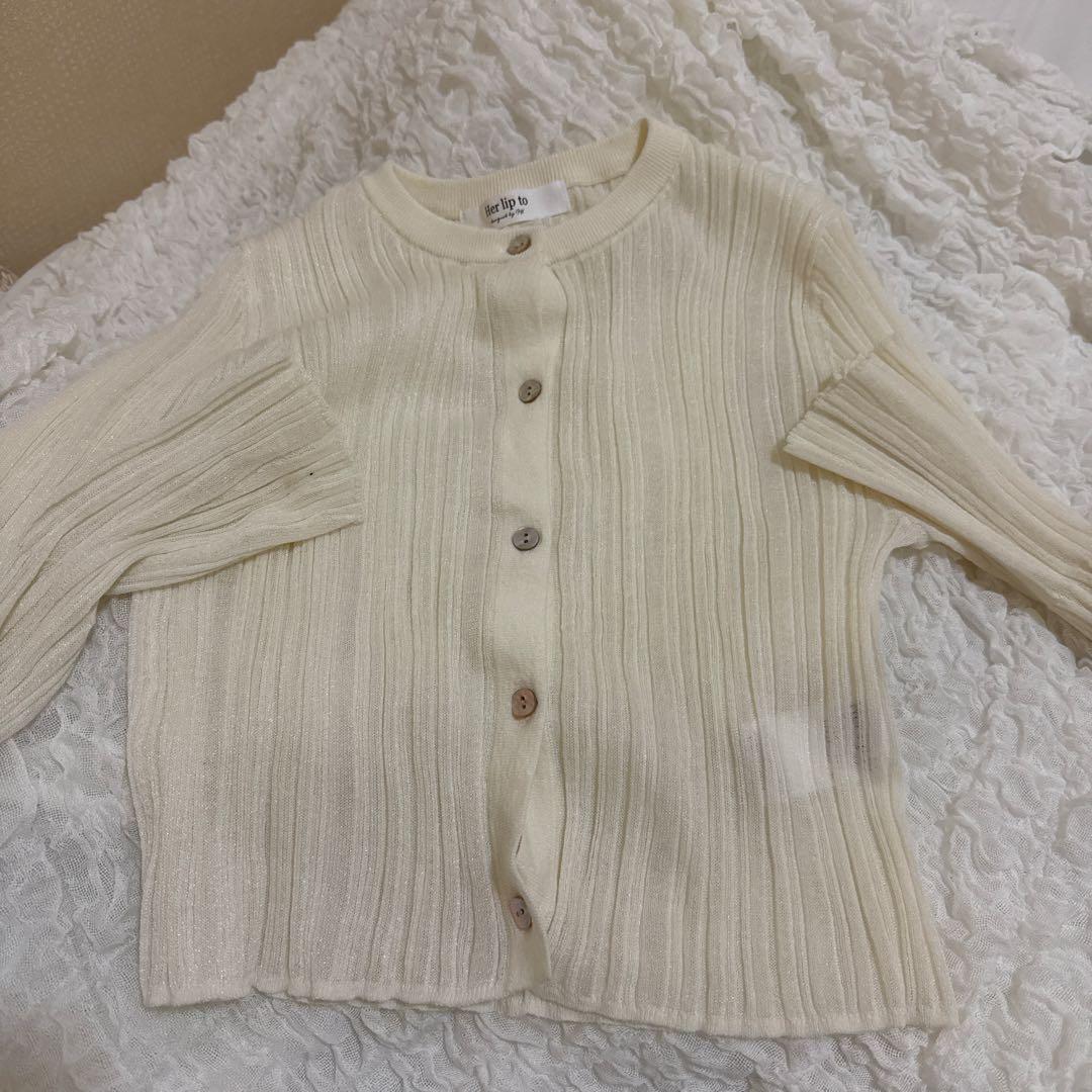 専用※herlipto Random Ribbed Knit Cardigan