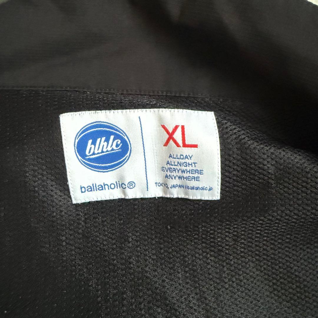 美品☆ballaholic/ボーラホリック/フルジップ/ナイロンジャケット/黒