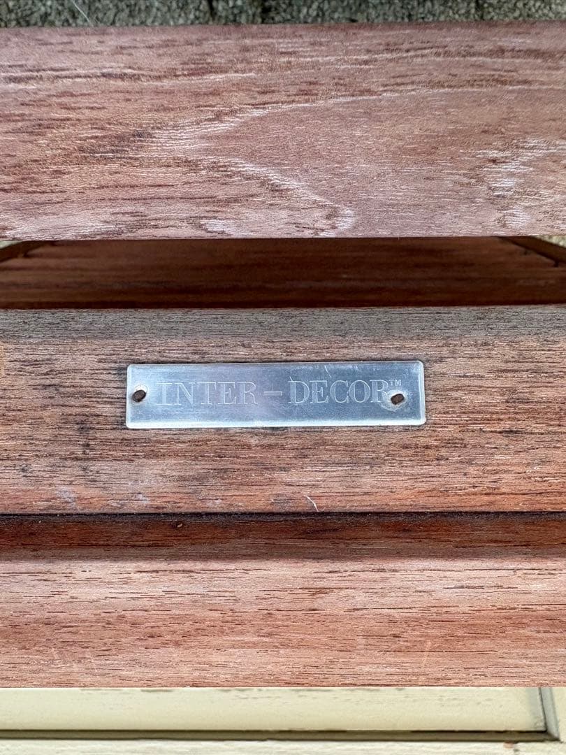 カッシーナイクスシー 植木莞爾 RIGA TEAKS テーブル＆チェア2脚セット